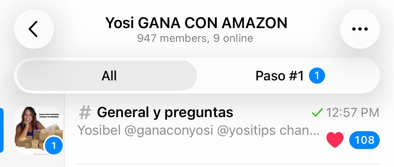 Comunidad privada de Telegram — Amazon (+900 miembros)